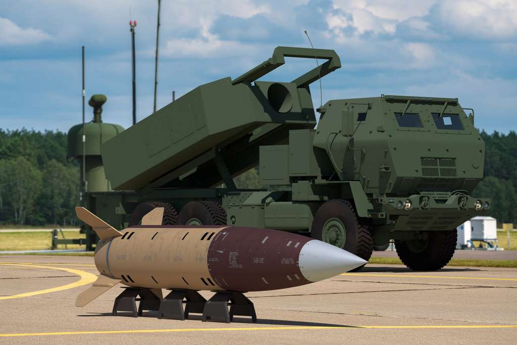 Szczecin,poland-may,2022:the,Mgm-140,Army,Tactical,Missile,System,(atacms),Is,A