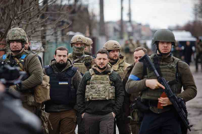 Bucha,,Ukraine.,Apr,04,,2022,President,Of,Ukraine,Volodymyr,Zelenskyy