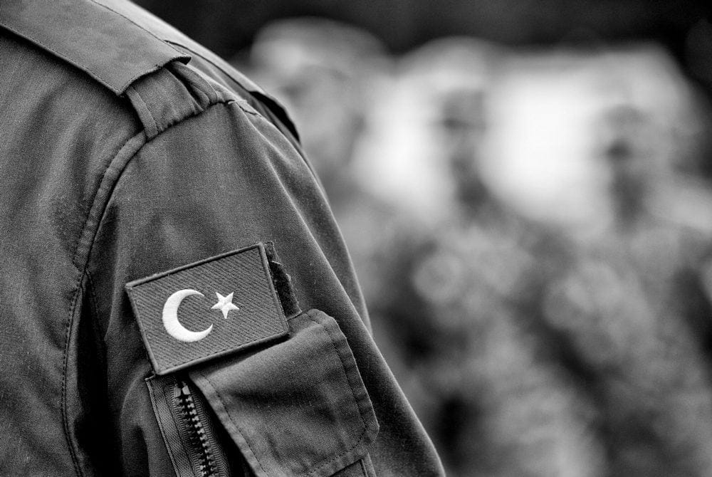 Turkish,Flag,On,Turkey,Army,Uniform.,Turkey,Troops.,Turkish,Soldiers