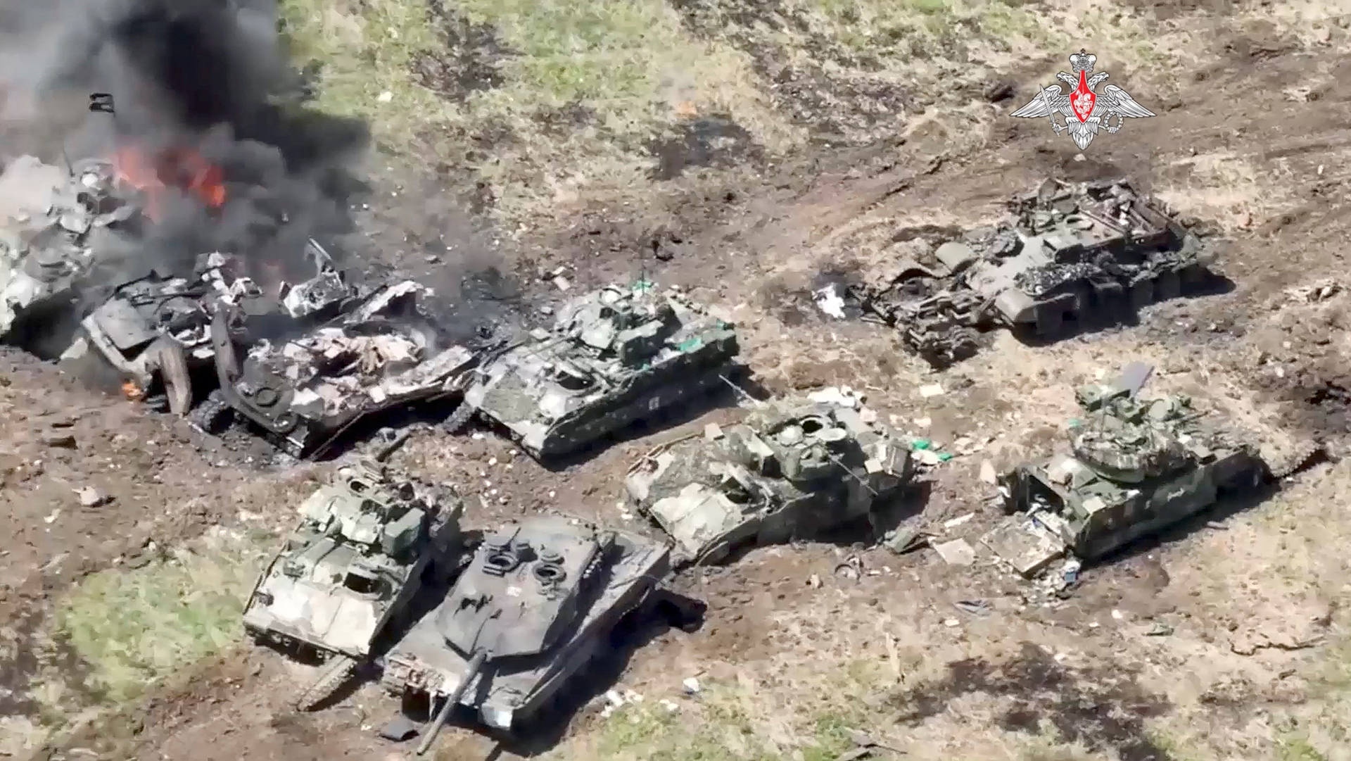 Uništeni ukrajinski tenkovi