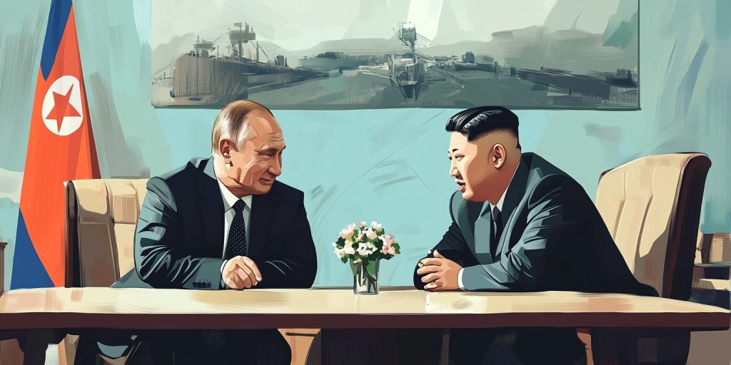 Ким и Путин Северна Кореја Русија