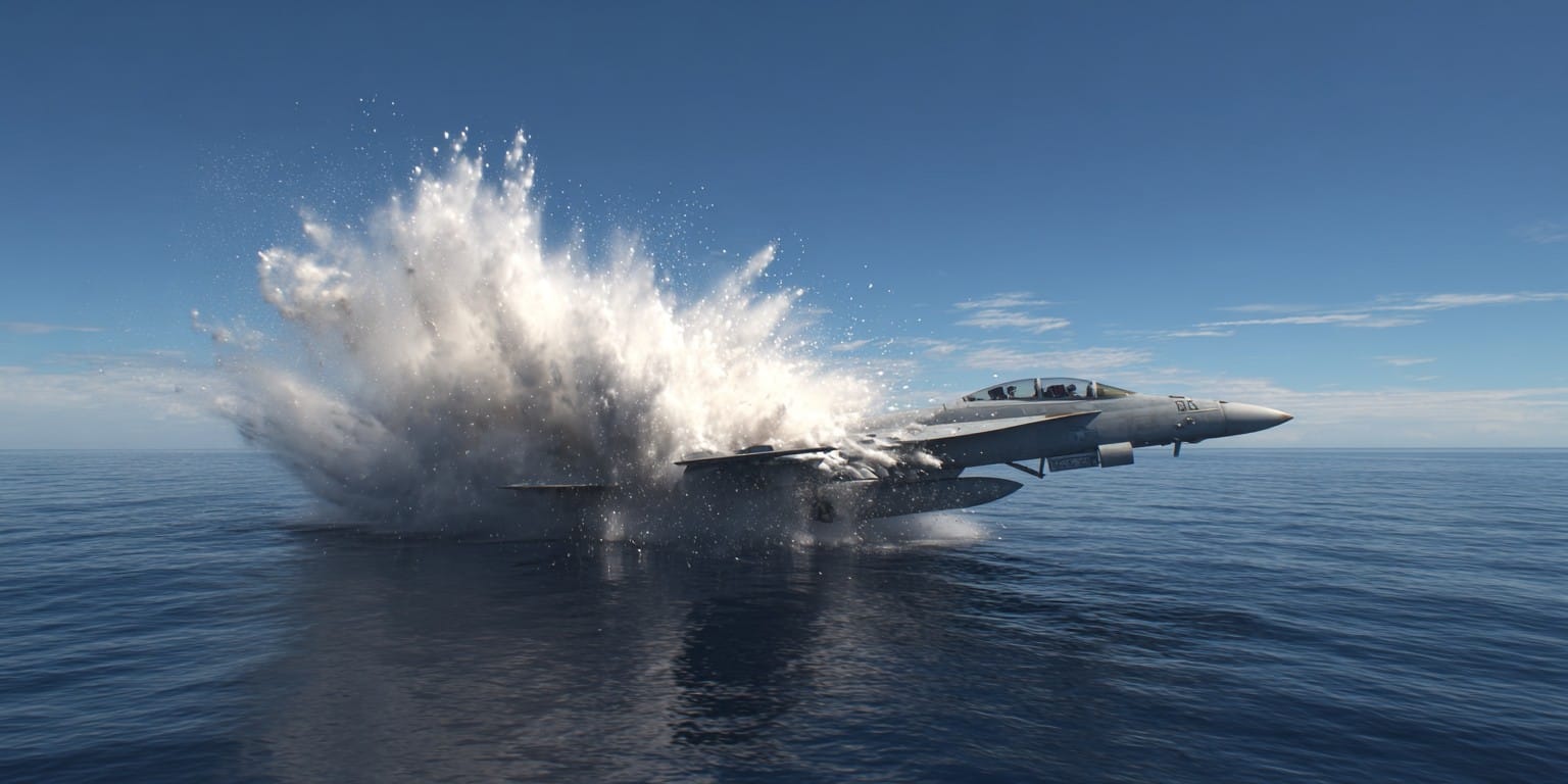 ф18, пад у море, пад авиона