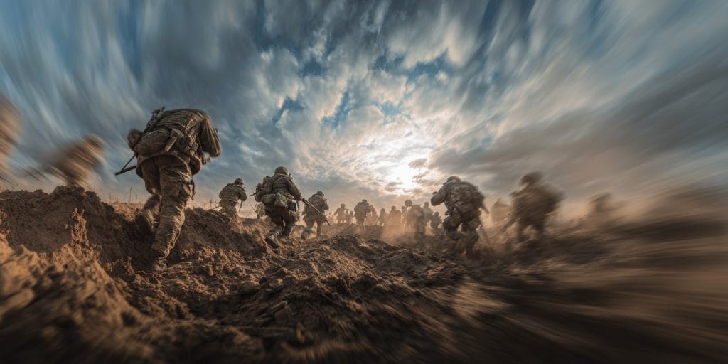 руска војска, јуриш, илустрација