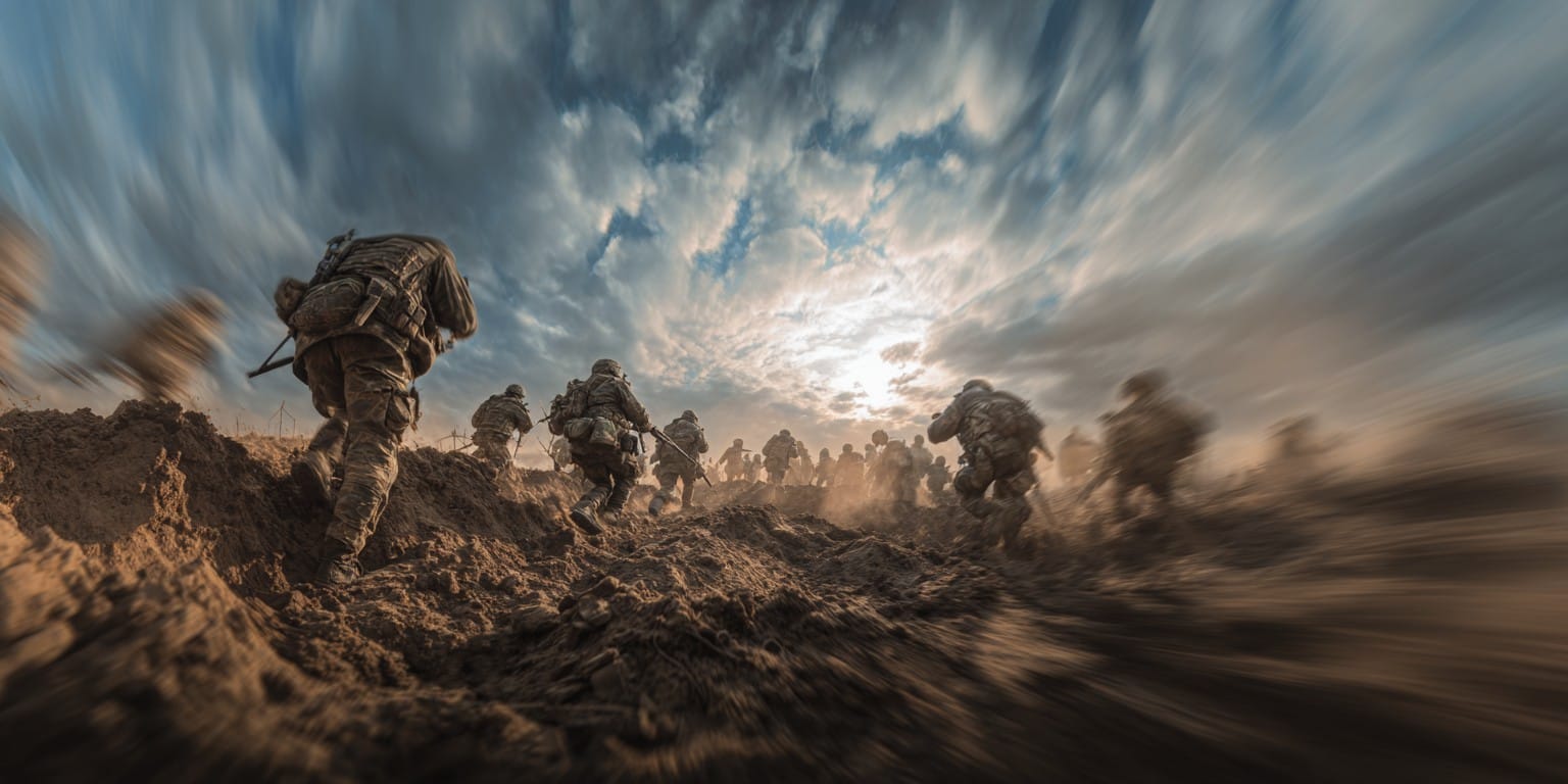 руска војска, јуриш, илустрација