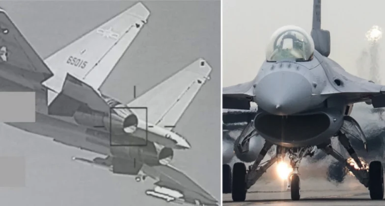 Тајвански F-16 пратили кинеске J-16 изнад Тајванског мореуза, снимци открили детаље летелица