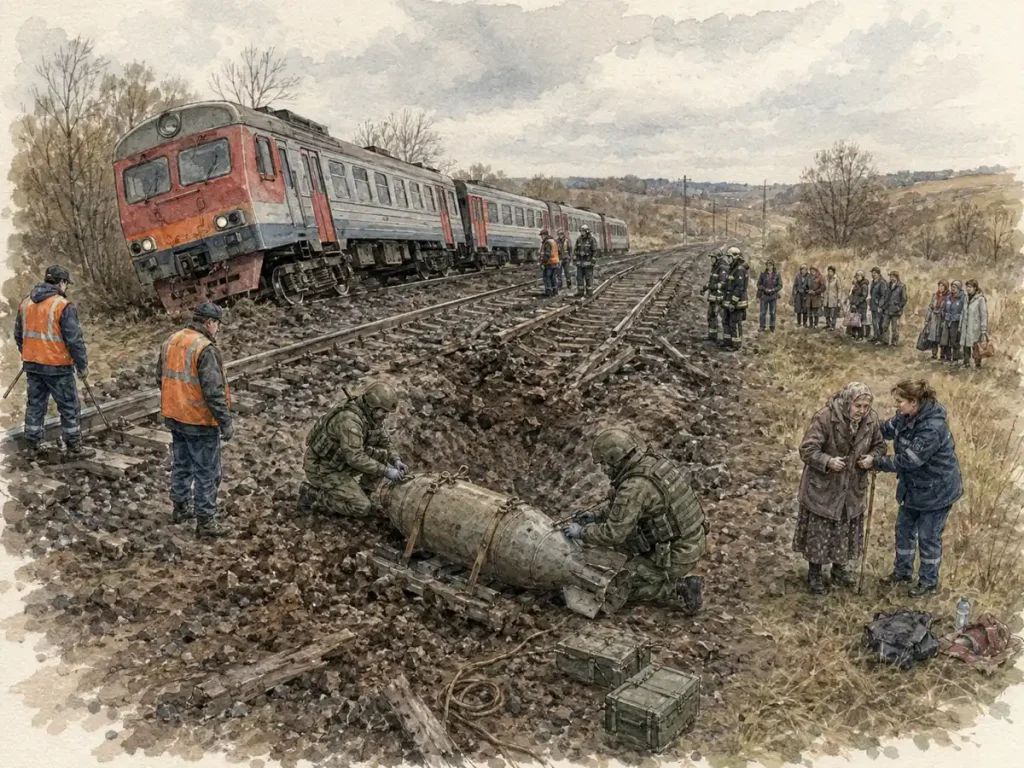 Руски авион грешком бацио бомбу на железницу у Белгородској области, воз исклизнуо