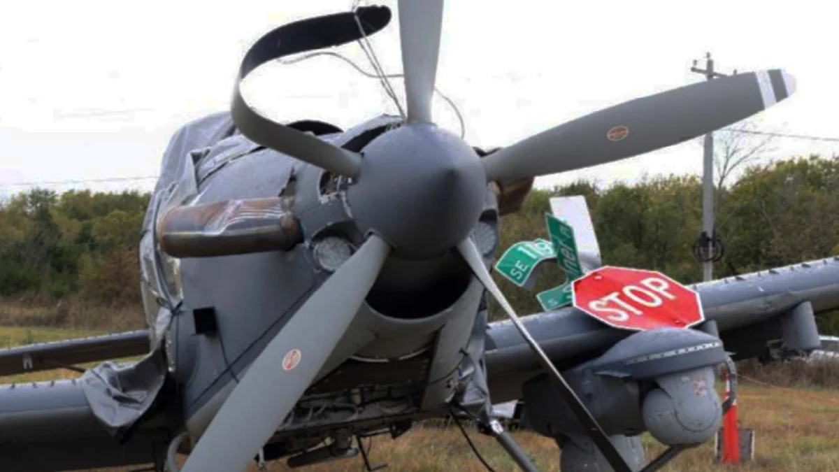 Пад OA-1K Skyraider II у Оклахоми: грешка у кабини уништила авион од 17 милиона долара
