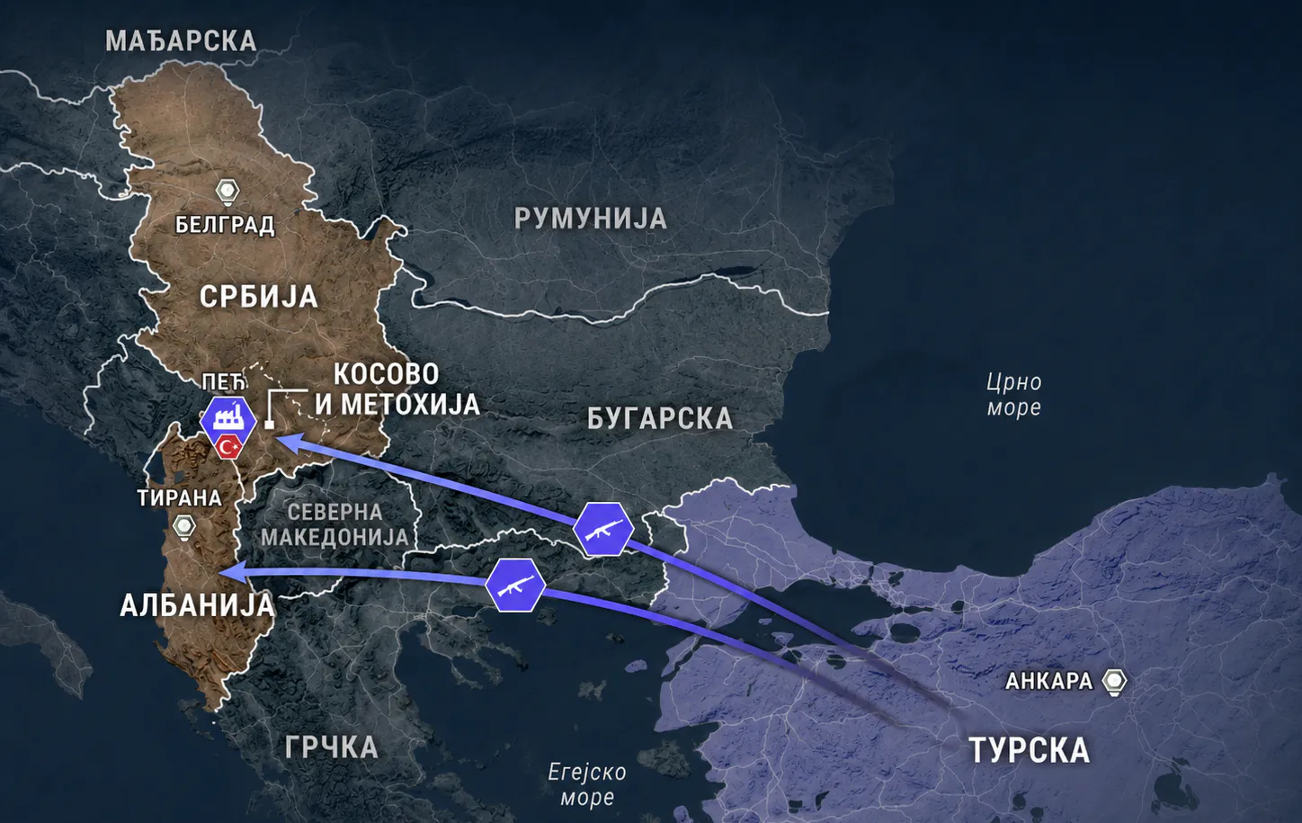 Турска на Балкану гради троугао утицаја: Албанија, КосМет и Србија у истој рачуници Анкаре