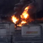 Дронови погодили термоелектрану код Сакија на Криму, избио пожар