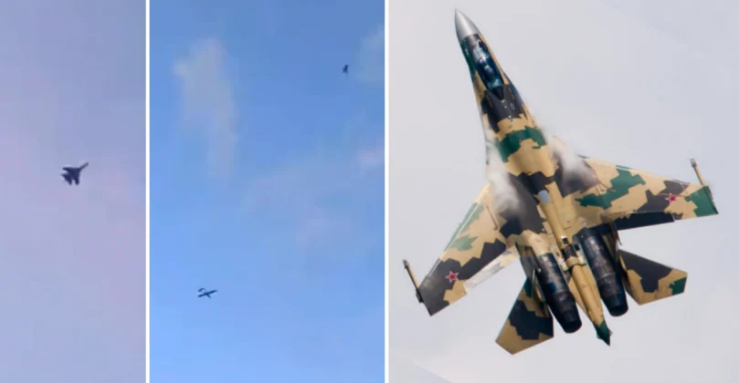 Су-35С у потери за украјинским FP-1 изнад Лењинградске области