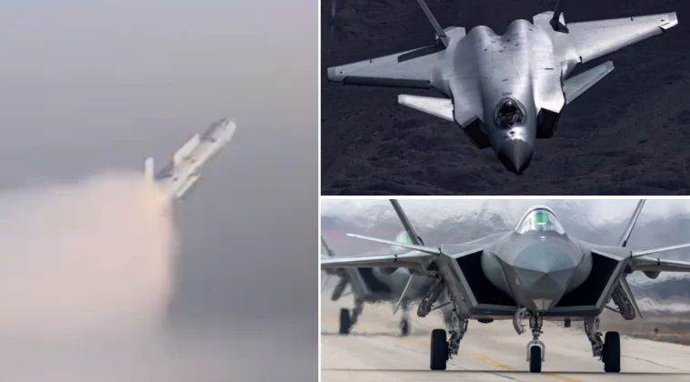 Кинески Ј-20 током вежбе лансирао ракету ваздух-ваздух са велике висине