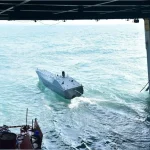 Индонежанска морнарица први пут приказала камиказа беспосадни чамац на великој вежби