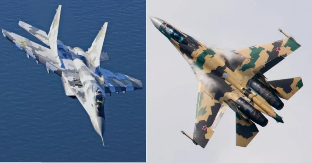 Су-35С оборио украјински МиГ-29 код Константиновке током удара вођеним бомбама