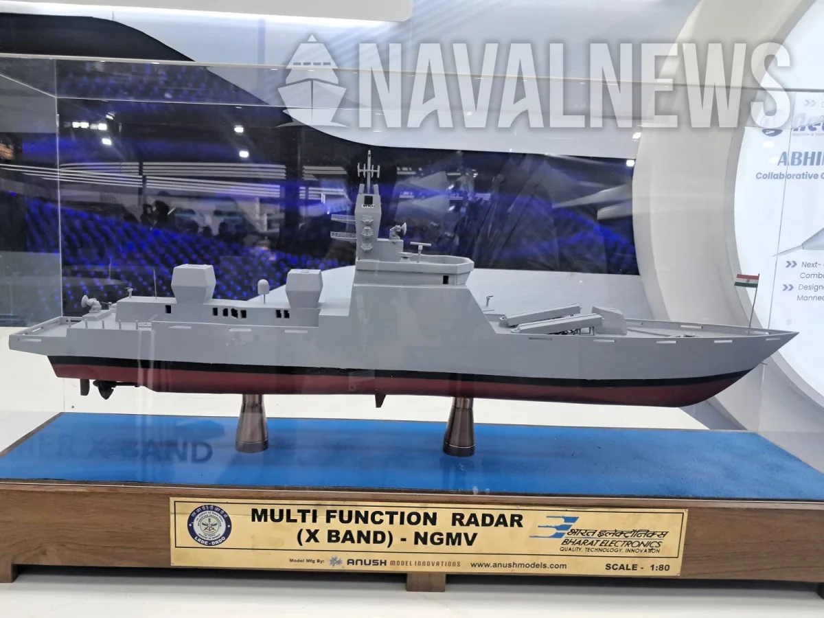 Индија положила кобилицу за први NGMV, нови ракетни брод морнарице