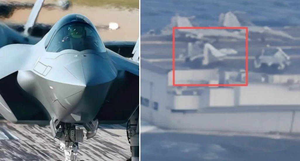 Кинески J-35 први пут снимљен на носачу авиона Liaoning
