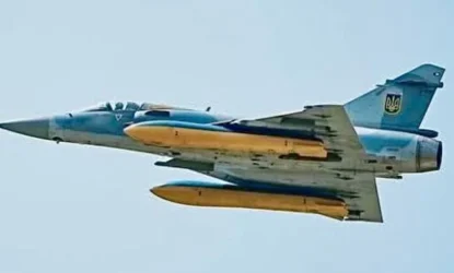 Снимак из Украјине указује да Мираге 2000-5Ф можда већ изводи ударе по копненим циљевима