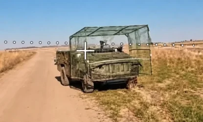 Руски ФПВ дрон погодио украјински Протецтор код Орехова